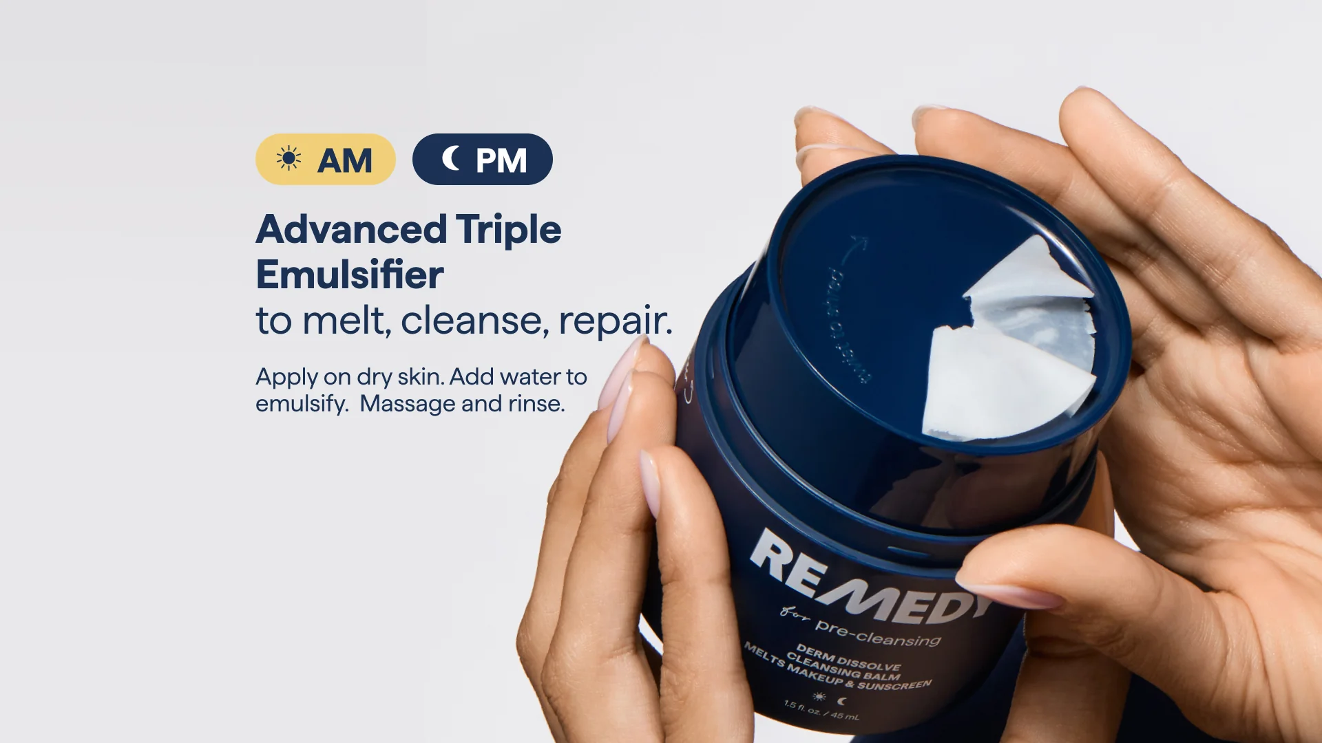 REMEDY for pre-cleansing - derm dissolve cleansing balm - Image 8